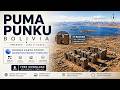 Puma Punku - Tiwanaku - Bolivia - Aerial Geography God’s Eye POV from Lake Titicaca