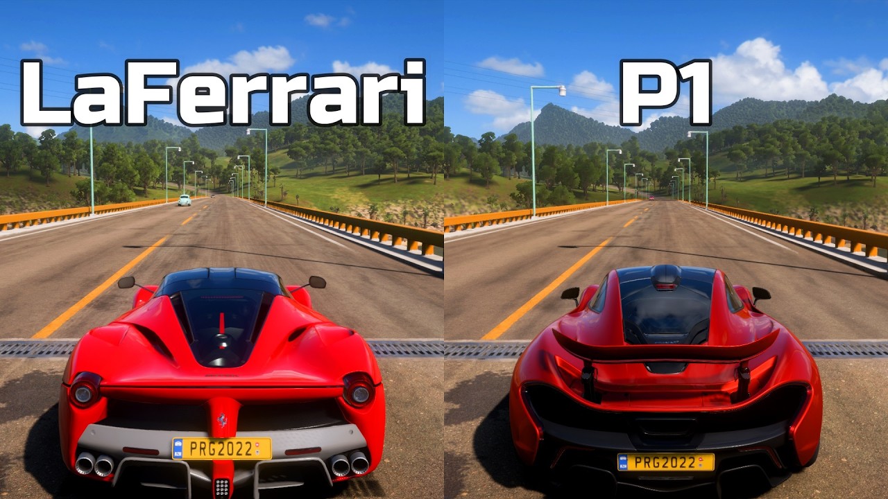 Forza Horizon 5: Ferrari LaFerrari vs McLaren P1 - Drag Race