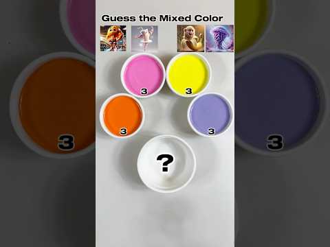 Mixing Brainrot Guess The Final Color Satisfying Colormixing Art Painting Colors Paint