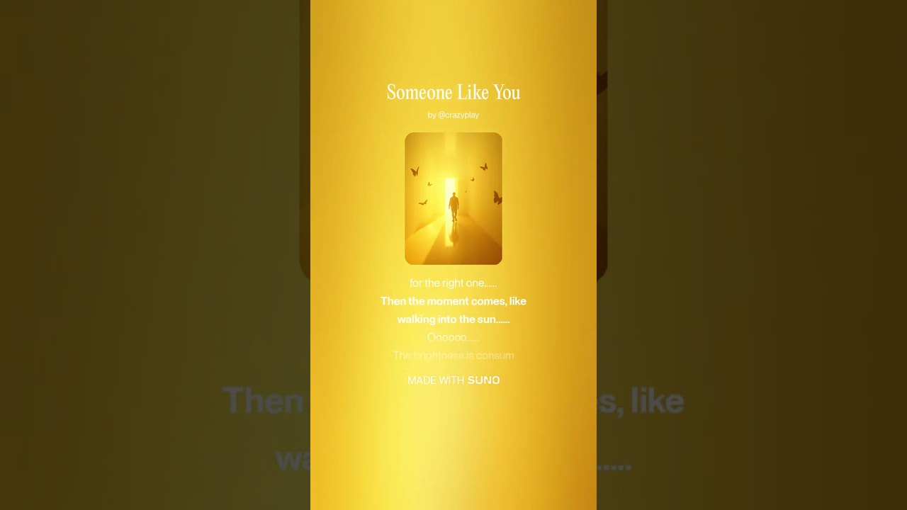 Someone Like You/Classic Rock/Soft Rock/Synth-Pop/AI Music/Lyrics 100% Human Written