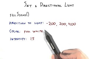 Set a Directional Light - Interactive 3D Graphics