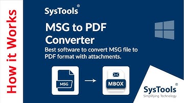 MSG to PDF Converter Tool by SysTools | Bulk Convert MSG Files to PDF | Best MSG to PDF Converter