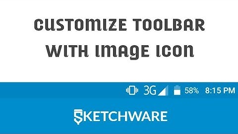 Add image icon at the center of toolbar in Sketchware project || Customize Toolbar ||