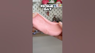 DIY Air Dry Clay WITHOUT Glue! 🌿 Easy & Natural Recipe #diy #diyclay #diyclaycraft