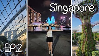 Singapore EP2 : เที่ยว Cloud Forest ดูโชว์ Supertree น้ำพุ Spectra Light Show ถ่ายรูปกับ Merlion