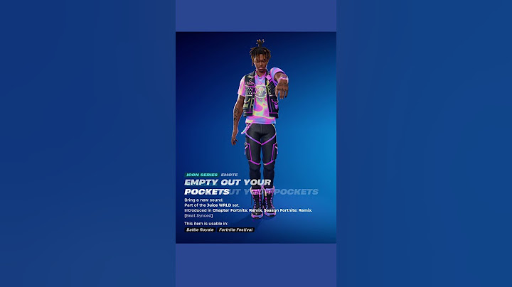 Juice WRLD - Empty Out Your Pockets | Fortnite Skins and Emotes