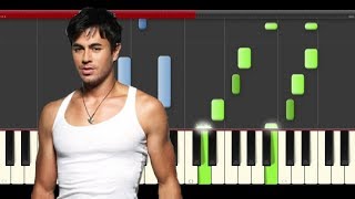 Enrique Iglesias Subeme La Radio Piano Midi Tutorial Sheet Partitura Cover App Karaoke Cover Drumm Resimi