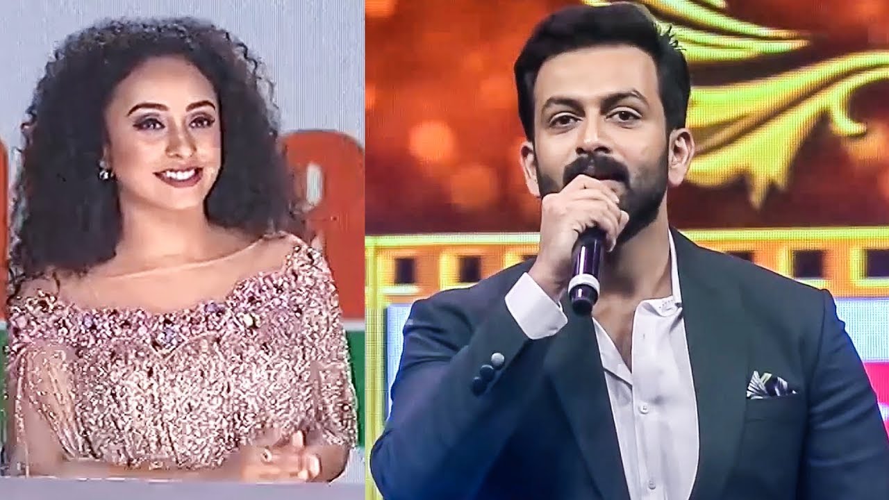 Pearle Maaney Hilarious Fun With Prithviraj Sukumaran At SIIMA