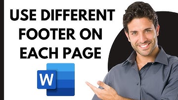 How To Have Different Footers On Each Page in MS Word | Tutorial