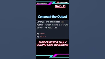 DAY - 18 Tell me the output of this code | Python Quiz Question | Daily Quiz Challenge | Ampire
