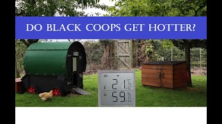Do black plastic chicken coops get too hot in the sun? (Nestera coop test)