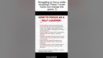 Struggling to Focus? Try These Study Hacks! #Shorts #FYP #viral #trending #youtubeshorts #motivation