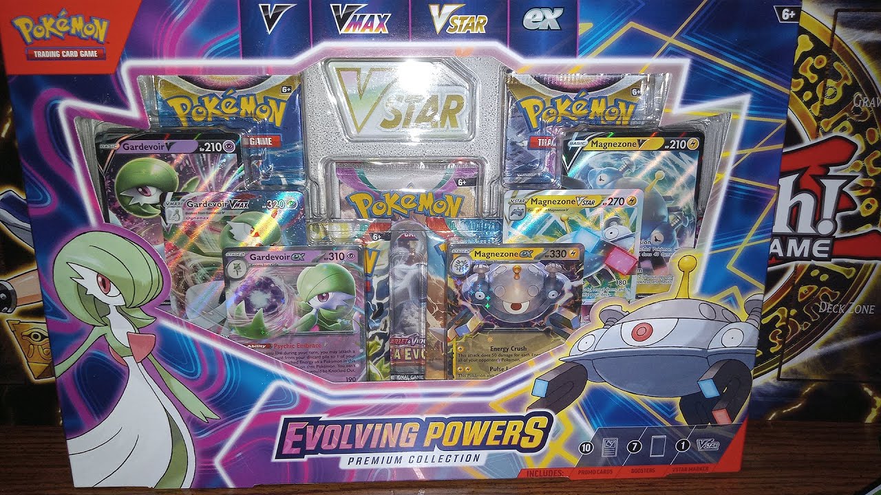 pokmon trading card game evolving powers premium collection Box Elite Trainer Cards with dimensions designed for easy storage and display EVOLVING POWERS PREMIUM COLLECTION