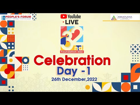 32nd Foundation day Celebration ,Day-1 26th December 2022