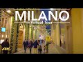 The Most Expensive Street - Via Monte Napoleone Milano, Italy  Evening winter tour | Christmas 2020