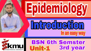 Introduction to epidemiology in an easy way(unit-1) BSN 6th semester/3rd Year in Urdu/Hindi/English