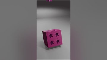 Satisfying 3D Loop | Falling Stars Filling a Cube in Blender Animation #blender #3dart  #animation