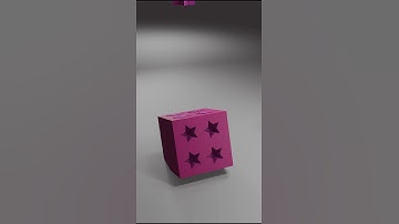Satisfying 3D Loop | Falling Stars Filling a Cube in Blender Animation #blender #3dart  #animation