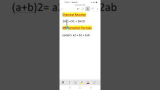 #shorts How to write chemical reaction mathematical formula msword in android phone screenshot 3