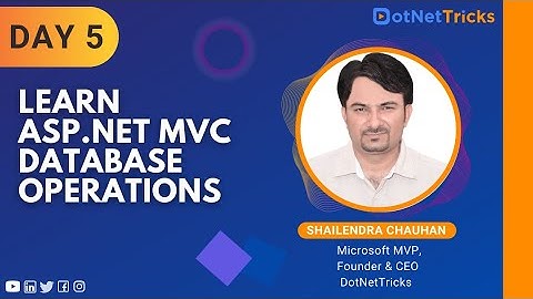 Learn ASP.NET MVC Database Operations | ASP.NET MVC Full CRUD Operation 2021 | DotNetTricks