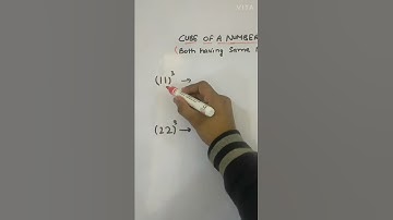 Cube of any two digit number both having the same number in 5 second #shorts