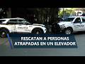 Rescatan a personas atrapadas en un elevador en oficinas de la colonia Roma, CdMx