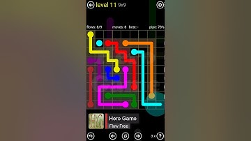 #FlowFree Regular Pack 9x9 level 11