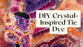How I Recreated This AI Geode Image with Tie Dye (Ice Dye Tutorial)