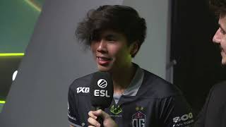 We learned a lot OG Taiga interview after the game vs Team Secret - ESL One Malaysia 2022