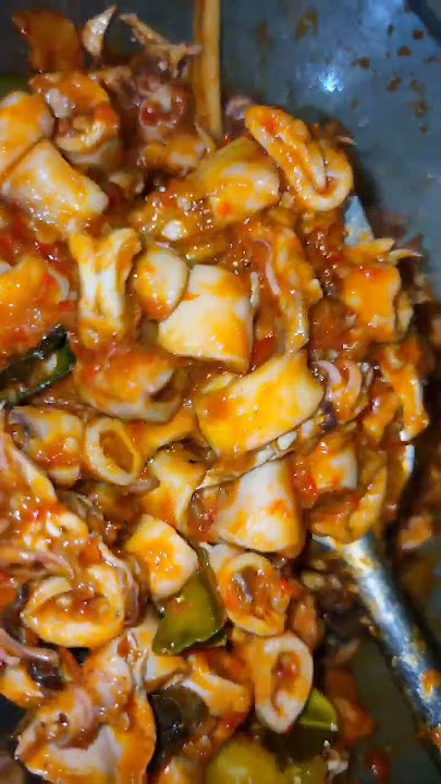 Menu Ra-ku : cumi asin pedas, mau resep? komen #resep #cumiasin #cumipedas #makananlezat