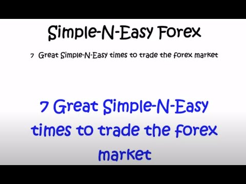 Simple N Easy Times to Trade the Forex Market… Part 1