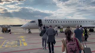 CityJet X Lufthansa | CRJ-1000 economy class | Munster/ Osnabrück to Frankfurt
