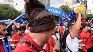 France vs Albanian fans in Marseille, Euro 2016