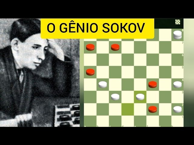 Partidas selecionadas, V. Sokov, abertura, meio jogo, e final. Treinamento  e Ensino do Jogo de Damas 