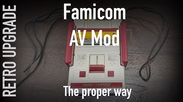 The proper way of doing a Famicom AV mod.