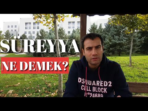 Süreyya Ne Demek, Kelimenin Anlamı