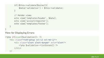 Resolving Codeigniter 4 Validation Errors Not Showing