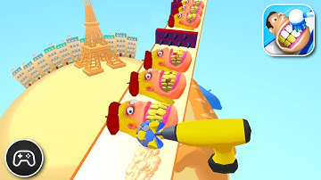 Teeth Runner - Gameplay Walkthrough Part 9 - Puzzle Game Levels 42-45 (iOS, Android)