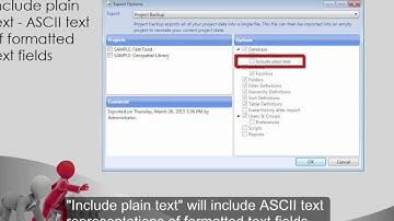 Getting Started with GENESYS: Export Options