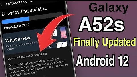 Samsung a52s 5g Android 12 Updated | How to Update Android 12 on Samsung A52s 5g