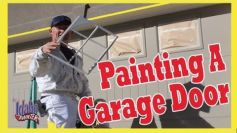 Garage Door Painting Hacks.  Removing And Masking The Windows.