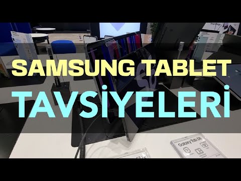 Video: Samsung tabletler hangi boyutta geliyor?