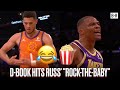 Devin Booker Hits Russell Westbrook's "Rock-The-Baby" Celebration During Suns-Lakers Game