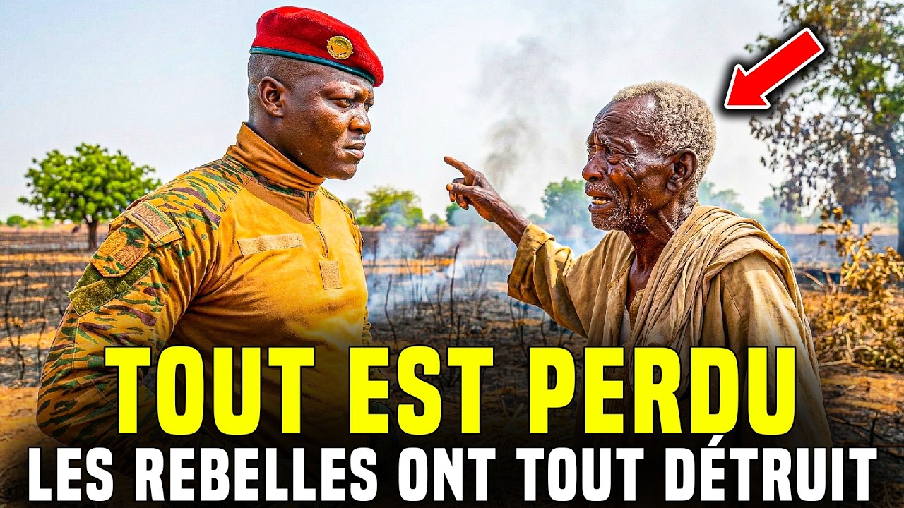 Un vieil homme dit à Ibrahim Traoré que des rebelles ont pris sa terre et réclame justice
