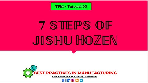 JH 7 STEPS | Autonomous Maintenance | TPM JH | LeanSeekho