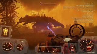 Fallout 76 Orbital Strike on the ScorchBeast Queen