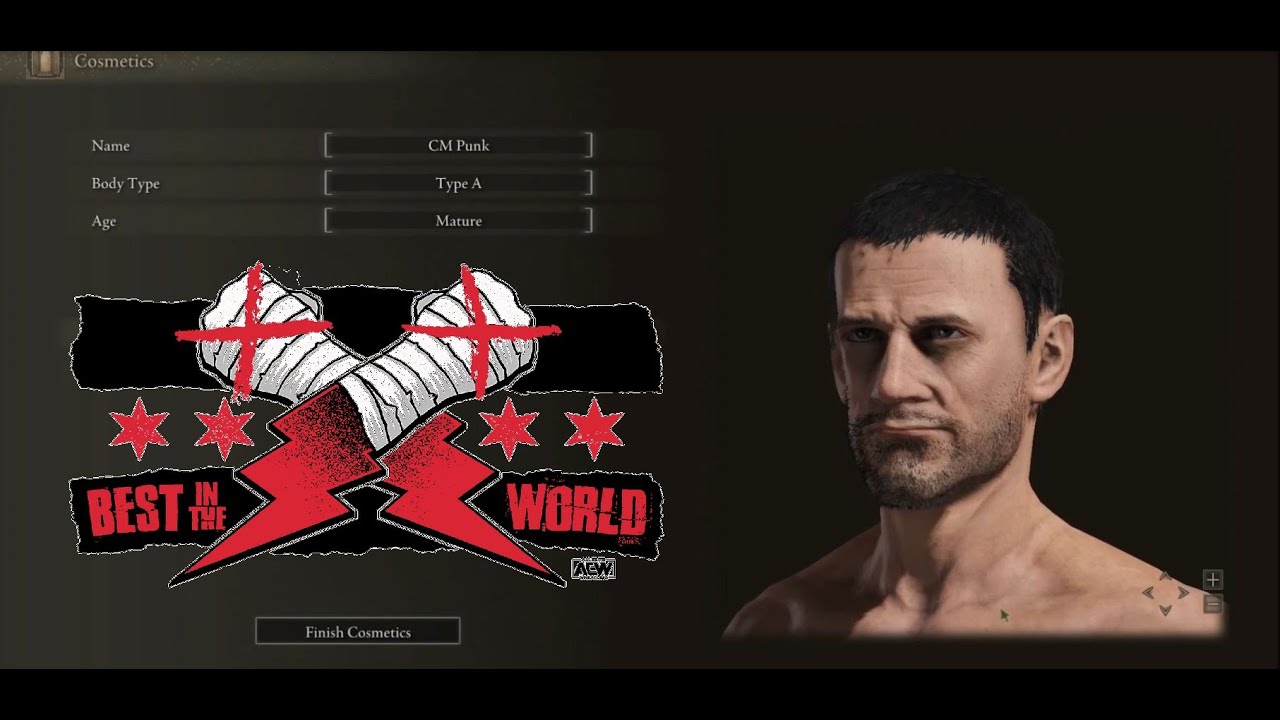 Elden Ring - how to make CM Punk (face sliders)