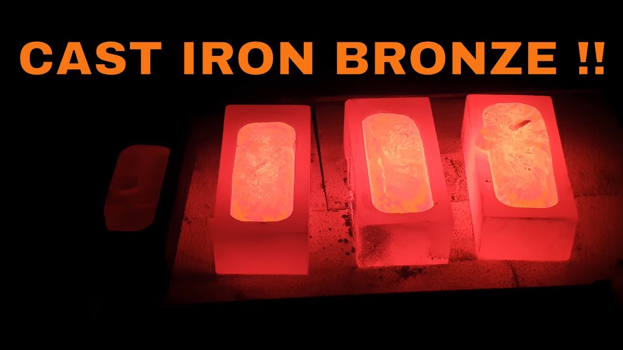 Making Cast Iron Bronze Ingot Give Away YouTube