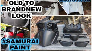 Samurai Paint | Flat black | inner fairings repaint | vlog #2