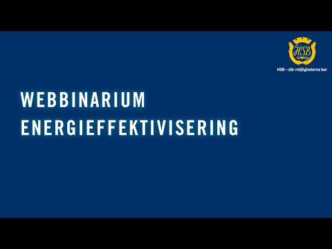 Energieffektivisering (WEBBINARIUM)